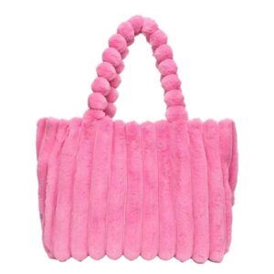 Alternative view of Plush shoulder tote bag
