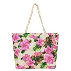 Alternative view of Flora beach tote bag