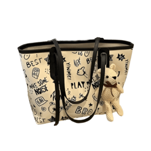 Alternative view of large canvas tote bag