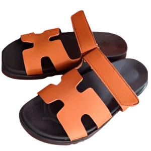 Alternative view of Hermes -H cut slippers