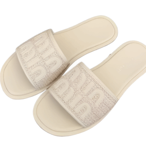Alternative view of miu-miu flat beach slippers